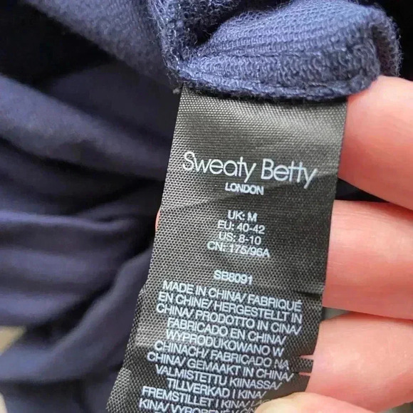 NWT Sweaty Betty Kaya Navy Jumpsuit size Medium - Picture 8 of 13